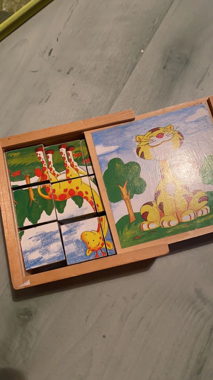 Puzzle cube bois - photo numéro 2