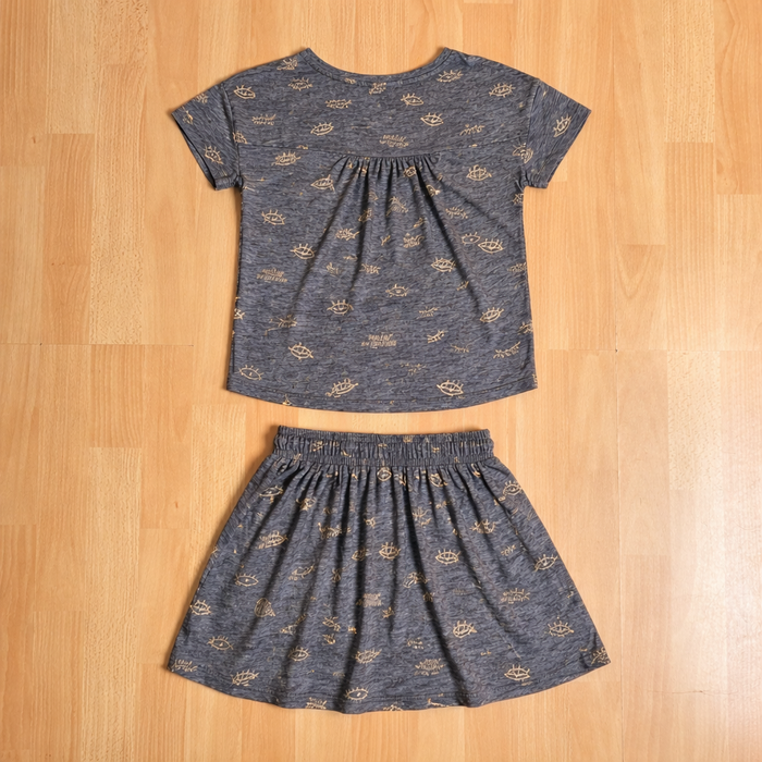 Ensemble fille été CKS – T‑shirt & jupe assortis – 8 ans - photo numéro 4