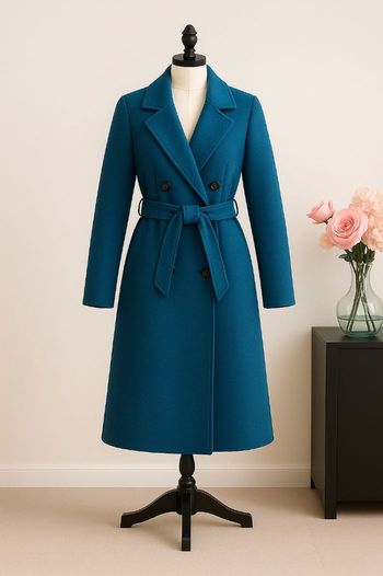 Manteau bleu canard