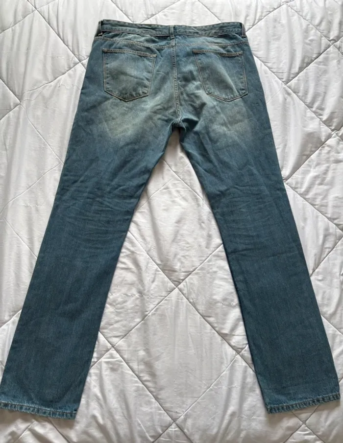 Jean homme Kiabi regular – taille 2XL 50– bleu délavé – coupe droite straight - photo numéro 9