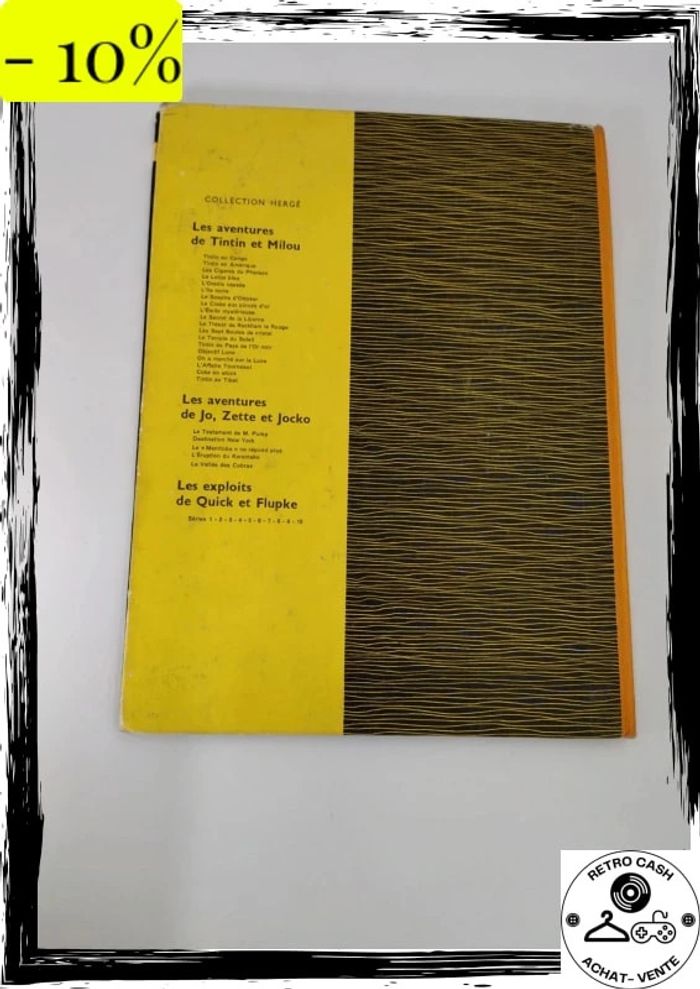 Tintin et le Mystère de la Toison d'Or - Edition 1962 - Hergé - BE - rare - photo numéro 6