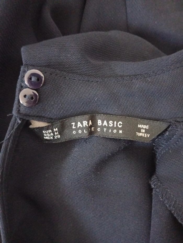 ZARA - robe chic taille M | bleue marine - printemps été automne - photo numéro 3
