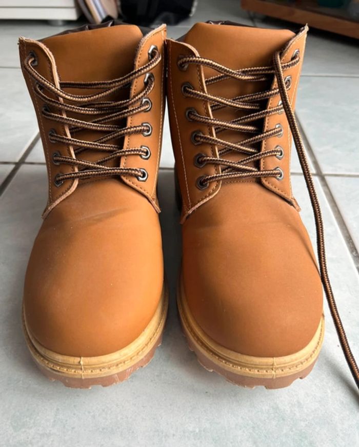 Boots camel homme - photo numéro 3