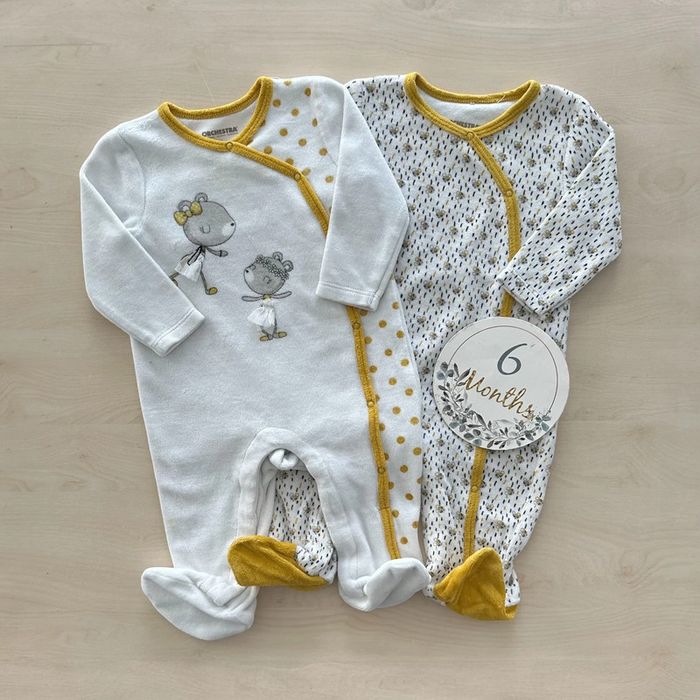 2 pyjamas fille orchestra 6 mois 67 cm - photo numéro 3