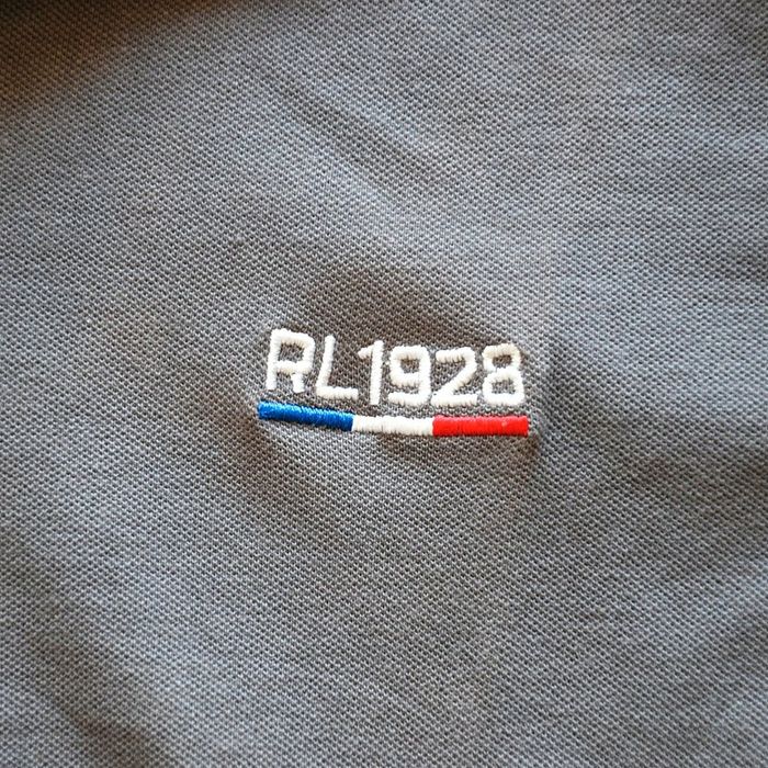 Rica Lewis RL1928 Polo Vintage Col Zip V Gris Homme Exclusive Collection Y2K (Taille XXL) - photo numéro 6