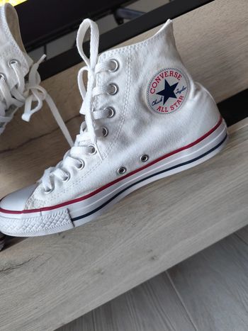 Converse montantes blanches