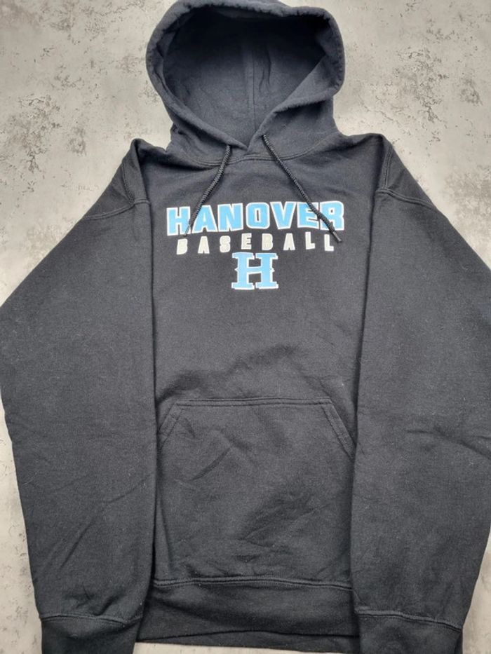 Pull à capuche noir “Hanover Baseball”, M Hommes - photo numéro 3