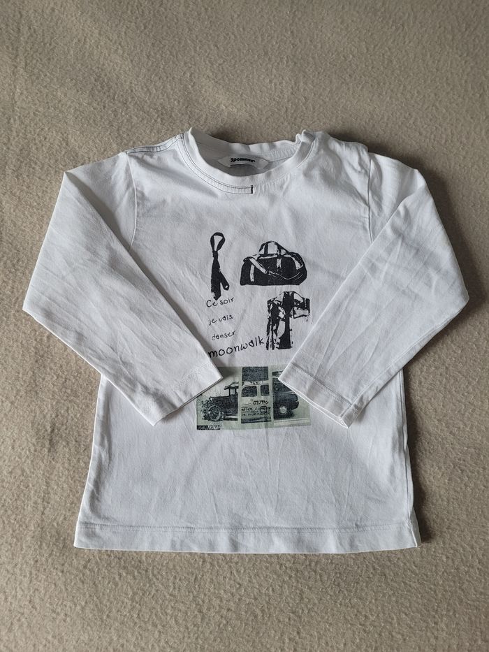 T-shirt manches longues 3 pommes 3 ans