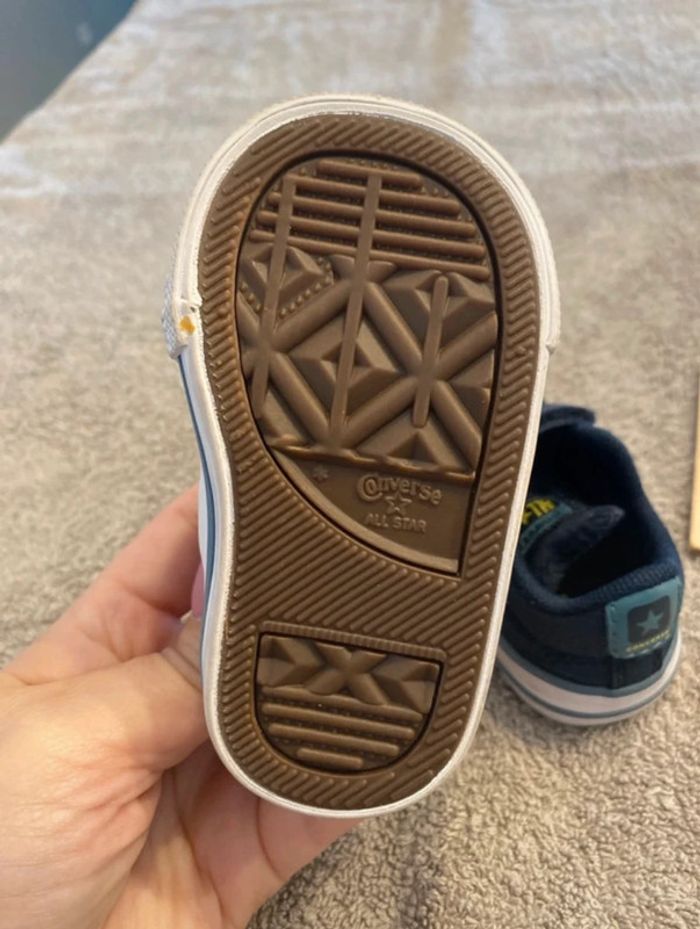 Converse enfant bleu taille 18 - photo numéro 4