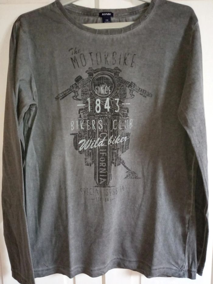 Tee shirt manches longues gris
