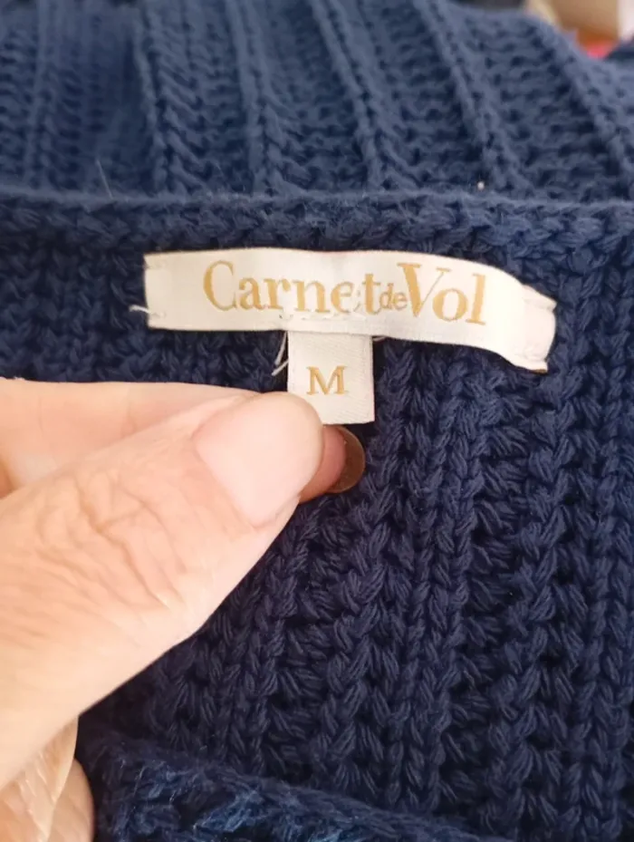 Pull bleu marine Carnet de Vol taille 38 - photo numéro 4