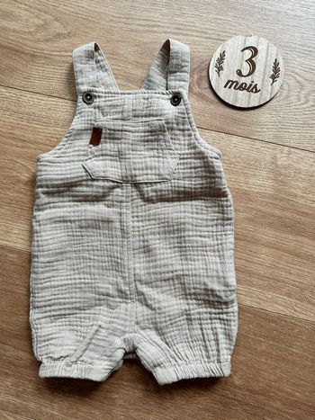 Salopette beige 3 mois Vertbaudet