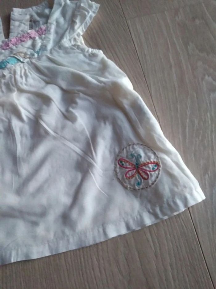Blouse écru manches courtes Orchestra 9 mois - photo numéro 2