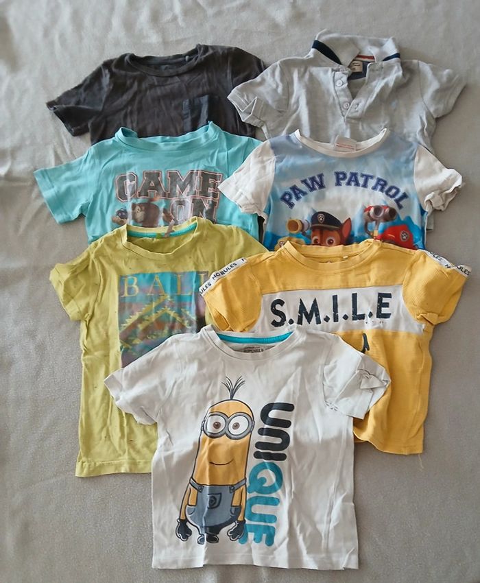 Lot tee-shirt été garçon 4 ans - photo numéro 3