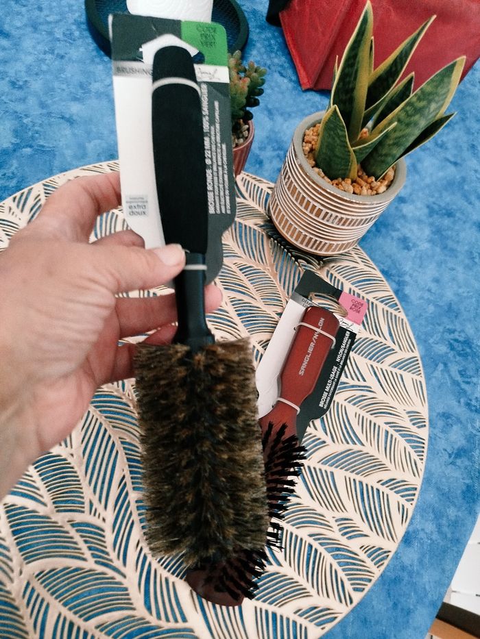 Lot 2 brosses bois naturel C pour L - photo numéro 2