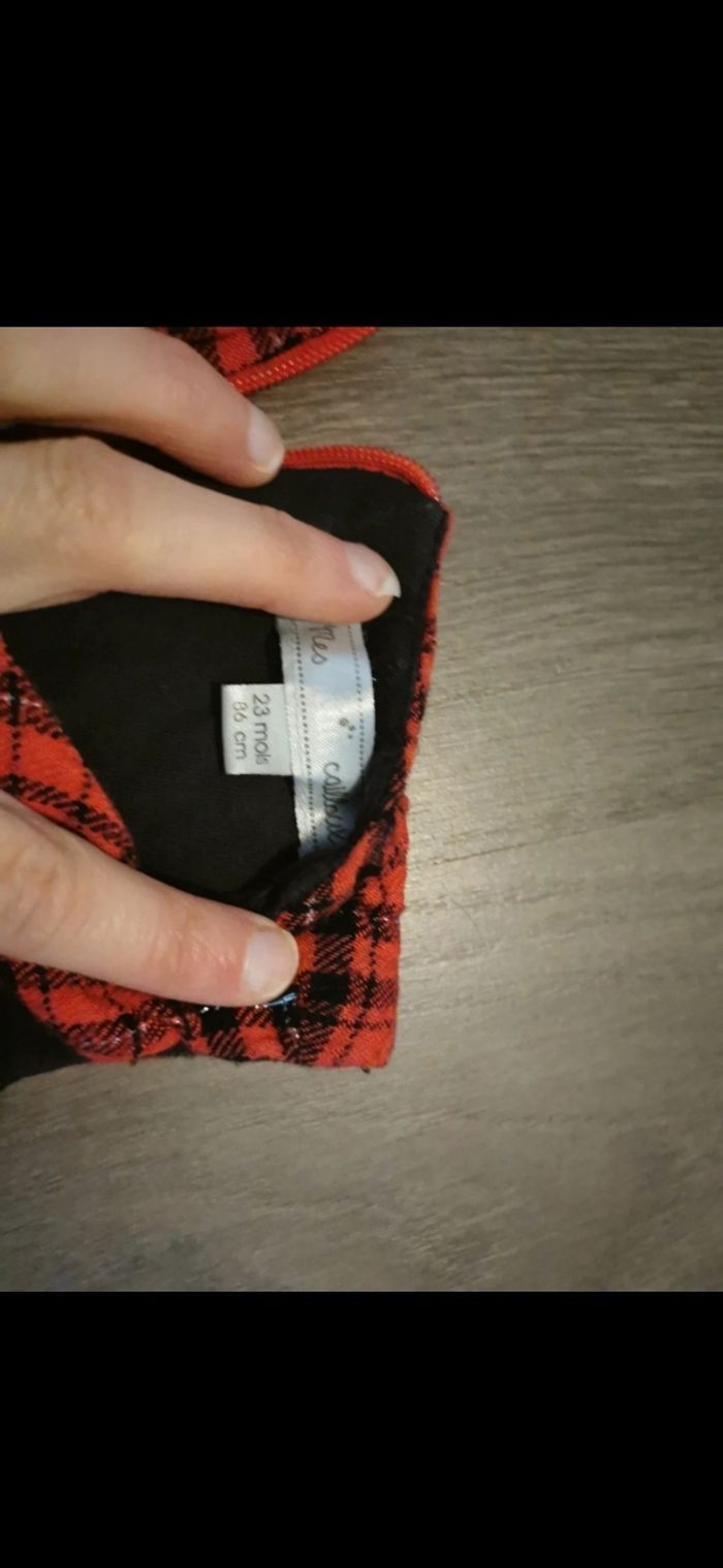 Robe écossaise rouge et noire - photo numéro 3