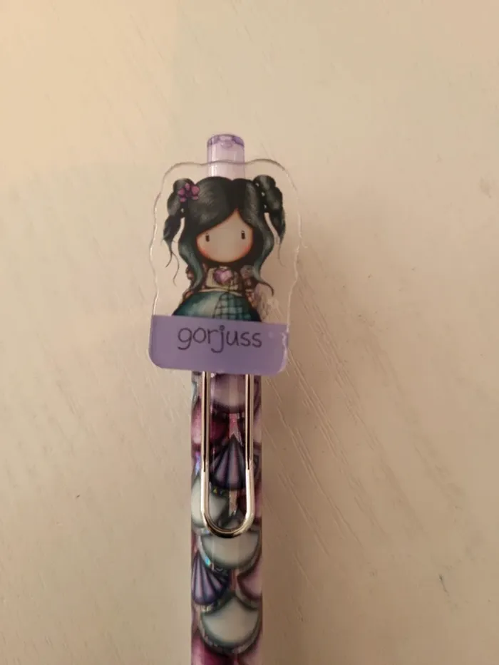 Santoro Gorjuss- stylo motifs mauve - photo numéro 2