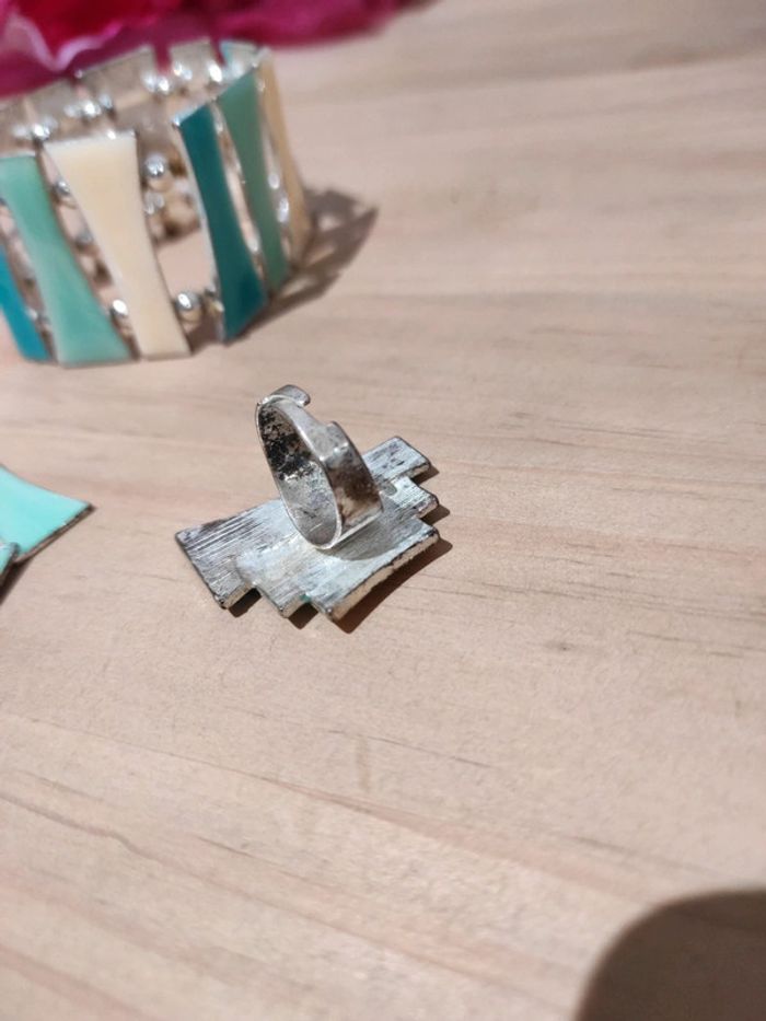 Parure de bijoux turquoise - photo numéro 5