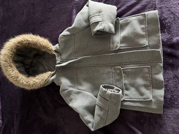 Manteau gris enfant fille 8 ans
