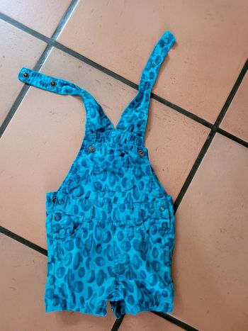 Salopette short tbe 3 mois