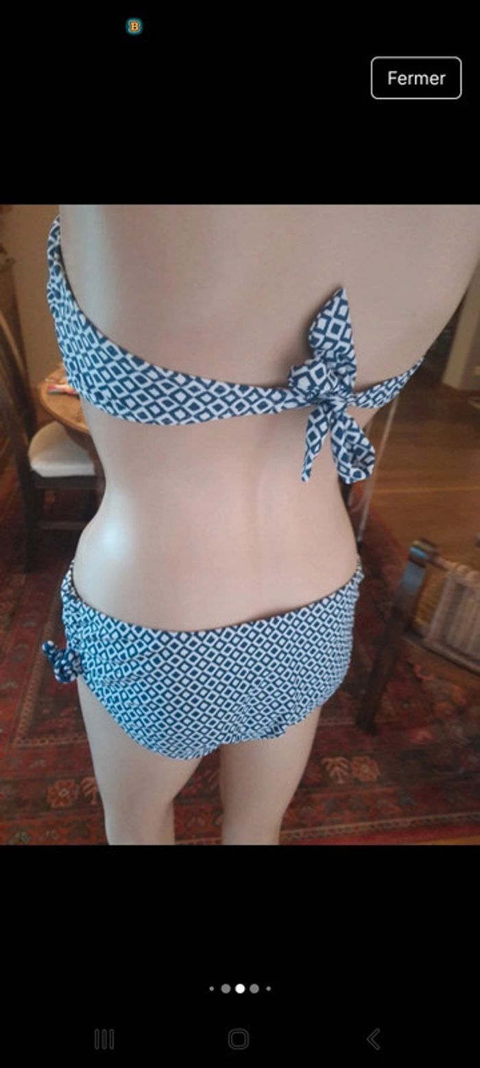 Bikini Shiwi Bleu/Blanc eu 40 fr 38/40 bonnet A/B - photo numéro 7