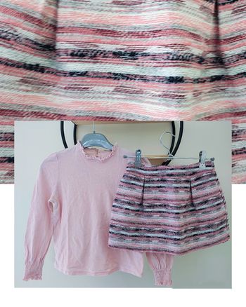 6 ans ensemble Teeshirt Kiabi et jupe Vertbaudet