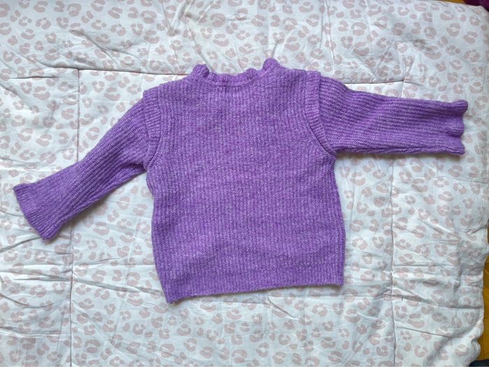 Pull violet Kiabi 6 mois - photo numéro 3