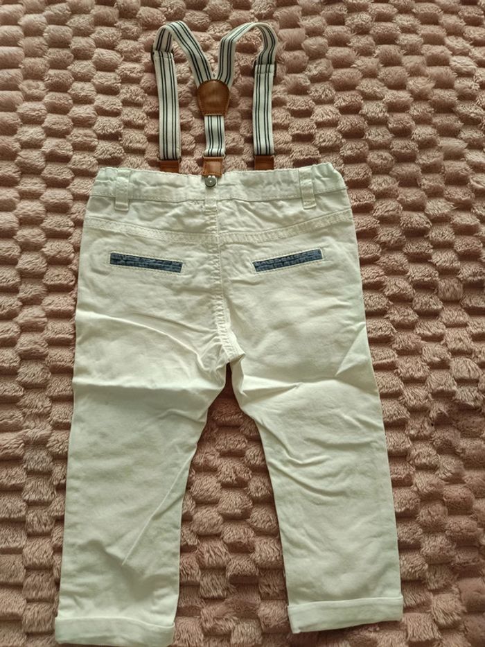 Pantalon a bretelles gemo 18m comme neuf - photo numéro 3