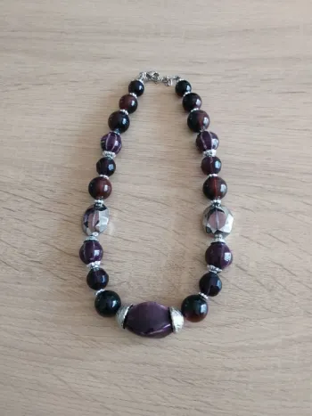 Collier grosses perles