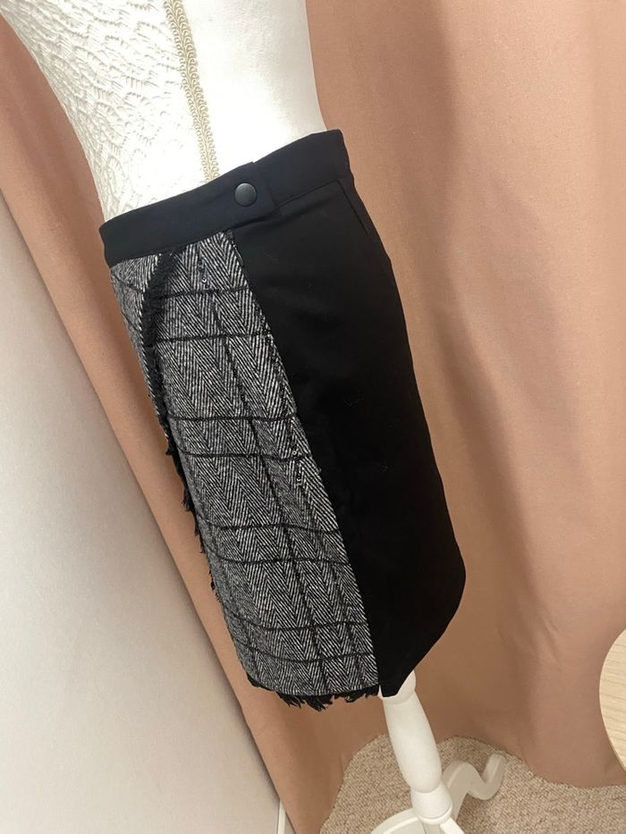 Jupe portefeuille en tweed - photo numéro 4