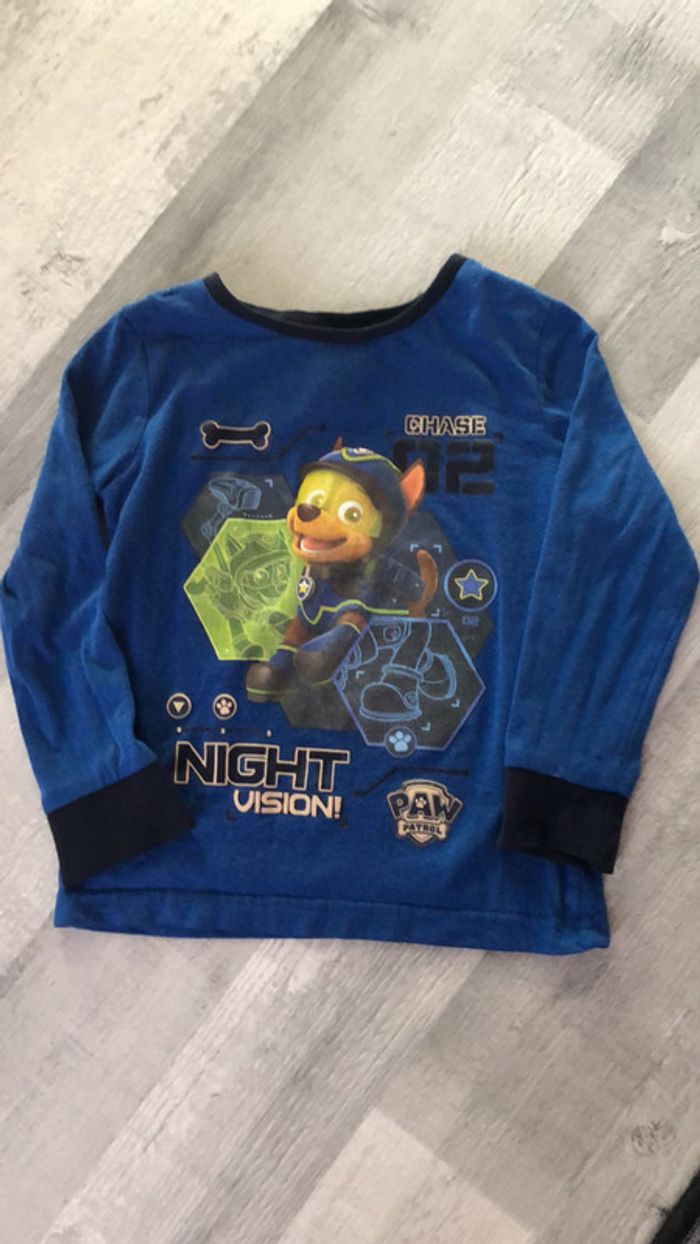 Tee-shirt pyjama pat patrouille 92cm