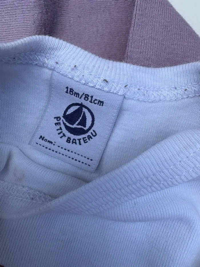 Lot de 2 bodies petit bateau 18 mois - photo numéro 4