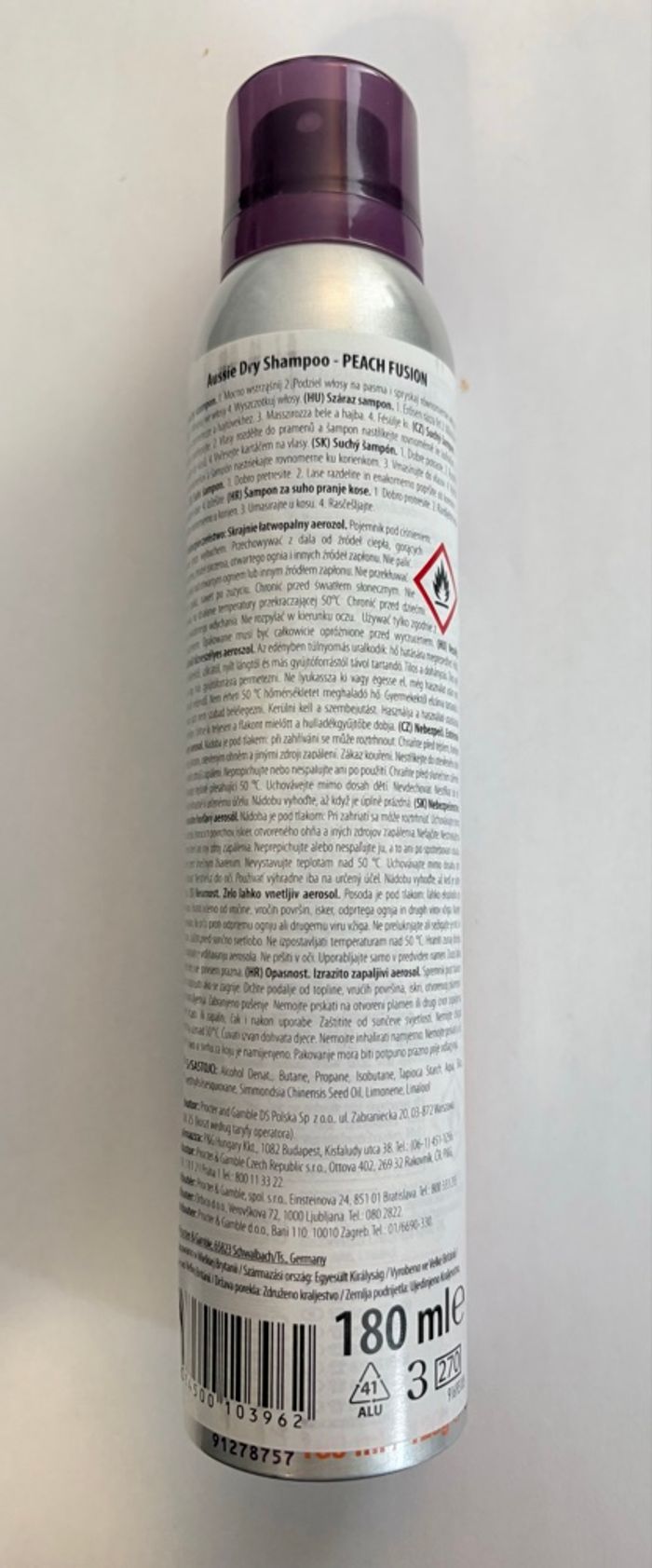 Shampoing sec Aussie - Peach Fusion (180ml) - Neuf - photo numéro 2