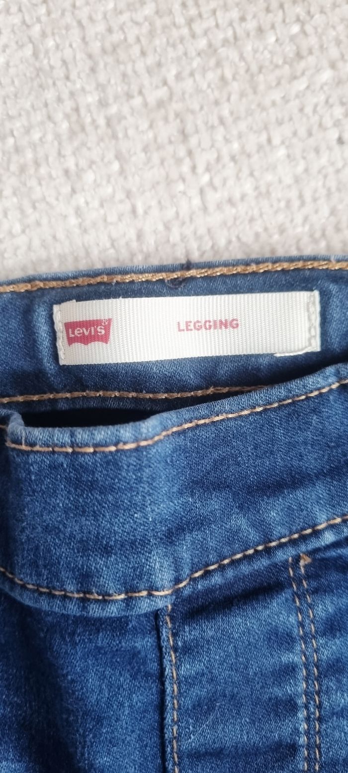 Legging fille bleu foncé Levi's taille 7 ans / 122 cm - photo numéro 3