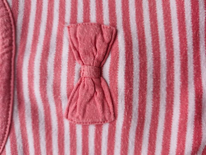 Pull bébé fille 9 mois Tissaia Blanc rose rayé - photo numéro 4