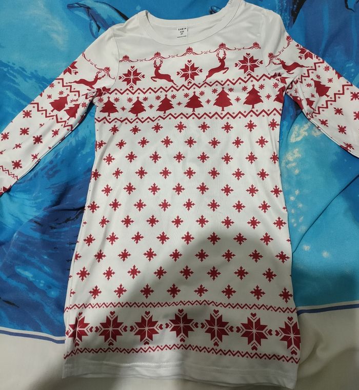 Lot de 2 robes mère/ fille motif Noël fille 6 ans et femme taille L - photo numéro 3