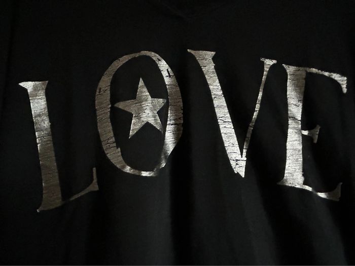 T-shirt love col v manches longues April Vintage - photo numéro 2