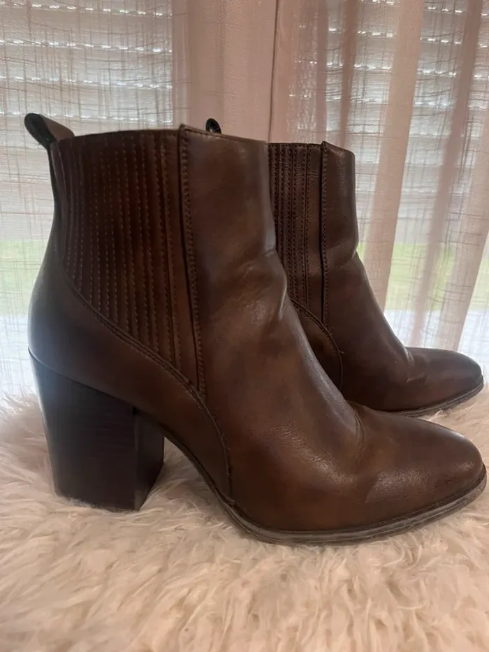 Bottines marron