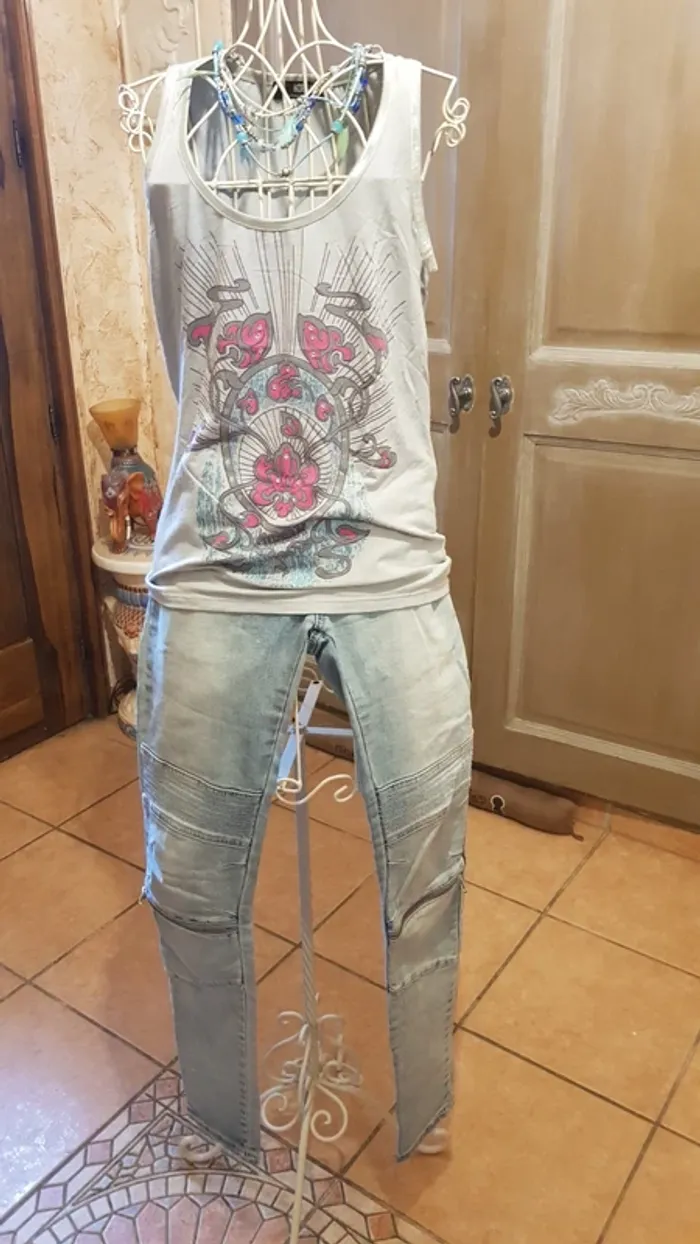 Ensemble Jean Debardeur Collier