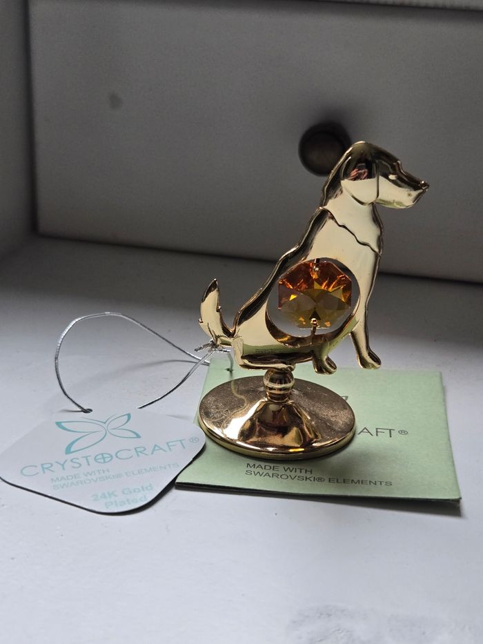 Figurine chien cristal swarowski - photo numéro 3