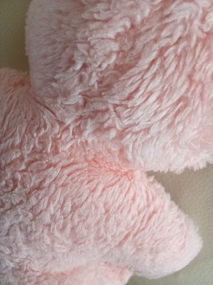 Doudou Boulgom  ours rose  ourson bicolore Boulgom rose et blanc  vintage ancien - photo numéro 6
