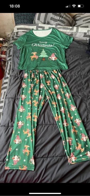 Pyjama Noël Vert taille XL