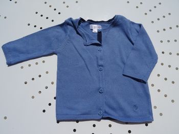 Gilet bleu - 3 mois