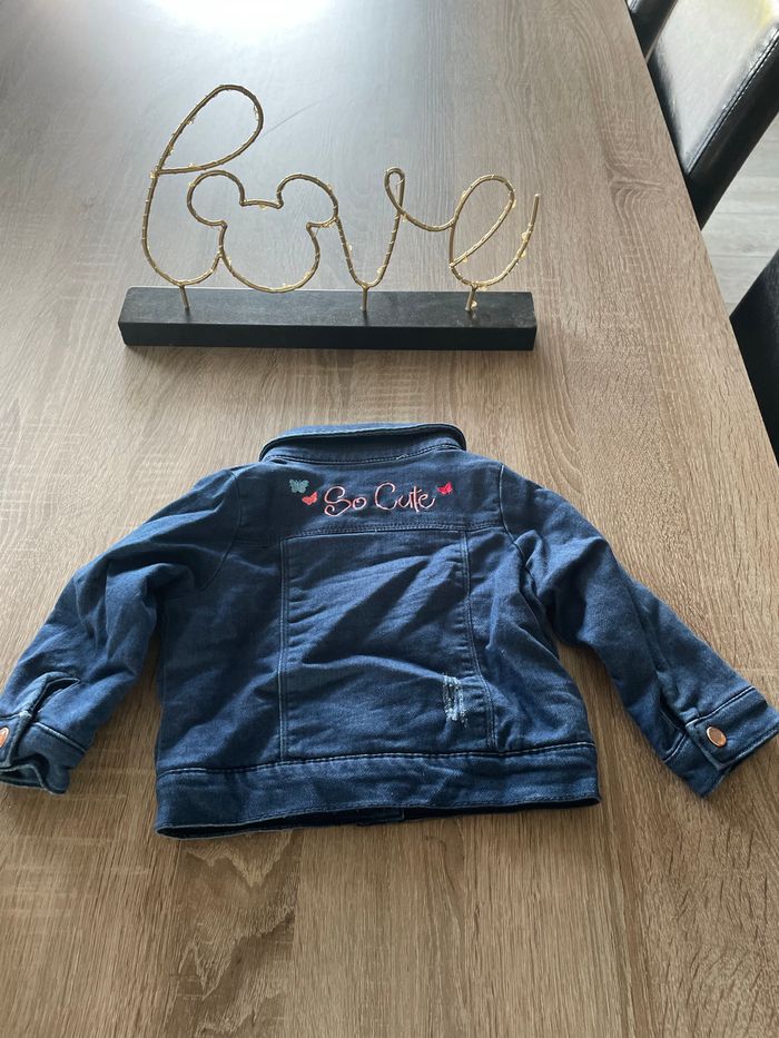 Très jolie veste en jeans taille 9 mois orchestra - photo numéro 3