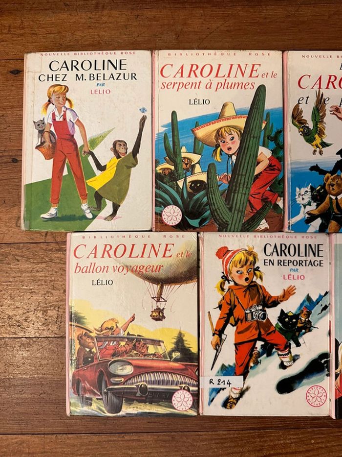 Lot de 7 albums livres Pierre Probst Caroline bibliothèque rose anciens collection - photo numéro 3