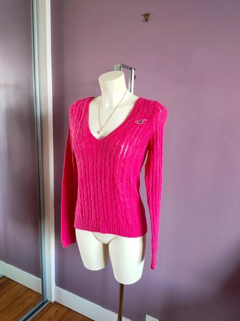 Pull maille rose Hollister