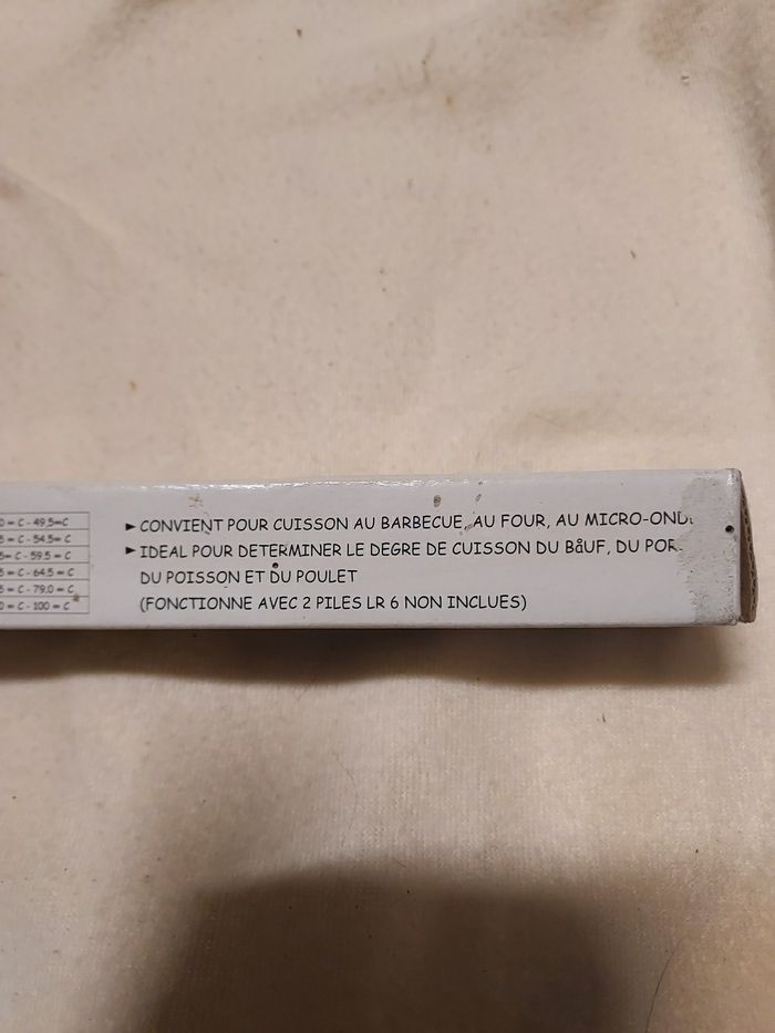Fourchette thermomètre de cuisson. - photo numéro 3
