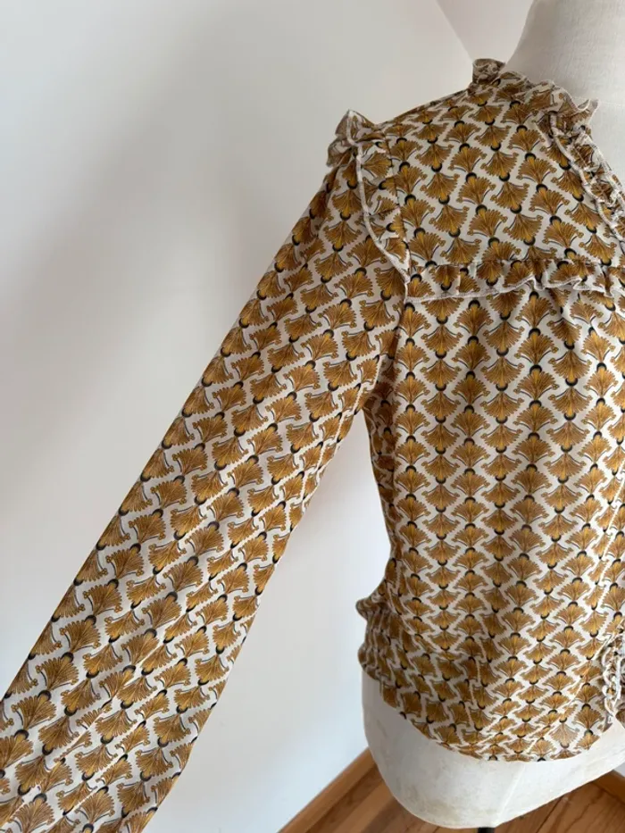 Superbe blouse fluide fleurie Majolica 🌸 M 38 - photo numéro 4