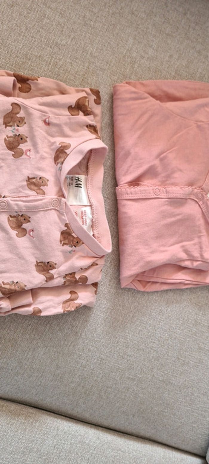 Lot de 2 Pyjamas H&M 62 cm