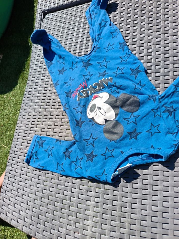 Pyjama grenouillère 3 mois 62 cm très bon état Mickey mouse Disney Baby - photo numéro 7